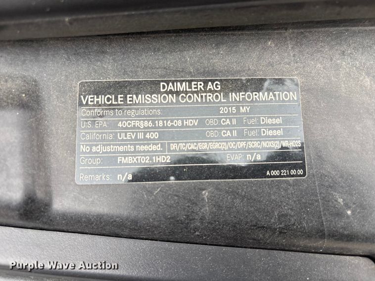 image for item EV2931 2015 Mercedes-benz Sprinter 3500  bucket van