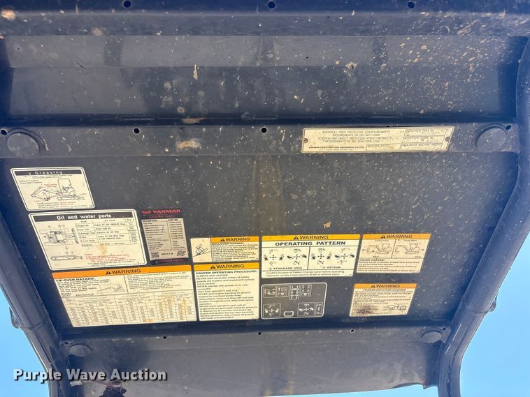 image for item EV2980 2018 Yanmar VIO17-A mini excavator