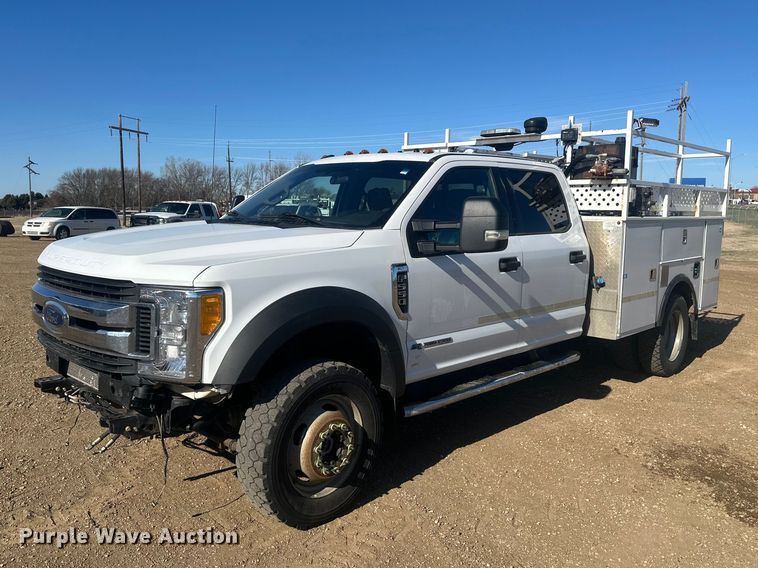 image for item EV5892 2017 Ford F550 Crew Cab utility / service truck