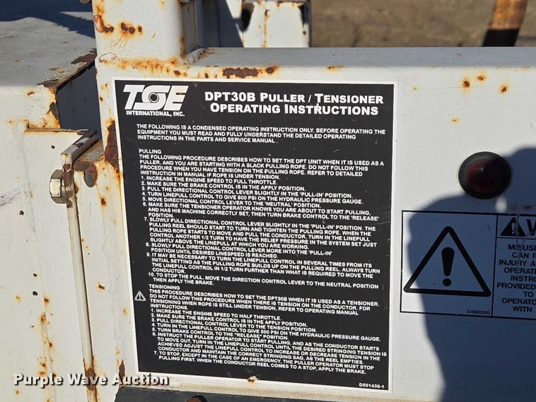 image for item EV5900 2003 TSE DPT 30B cable tensioner trailer