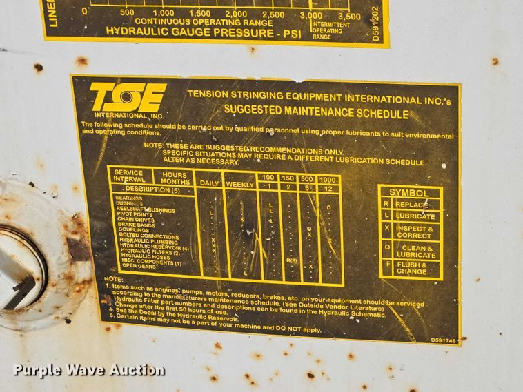 image for item EV5900 2003 TSE DPT 30B cable tensioner trailer