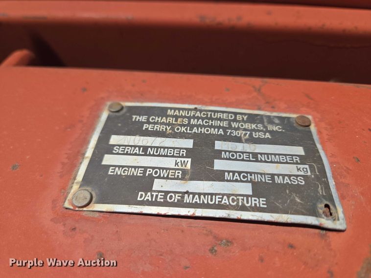 image for item EW0092 1996 Ditch Witch 5110DD trencher