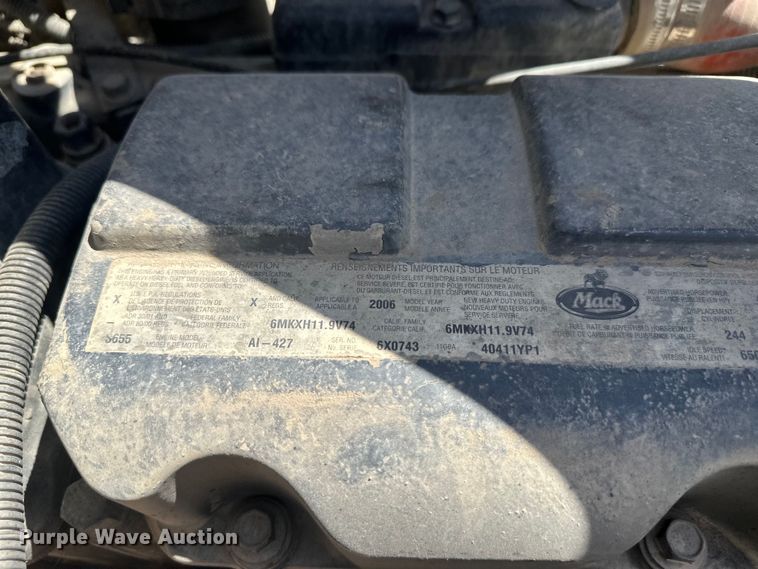 image for item EW1998 2007 Mack CV713 dump truck