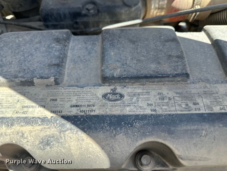 image for item EW1998 2007 Mack CV713 dump truck