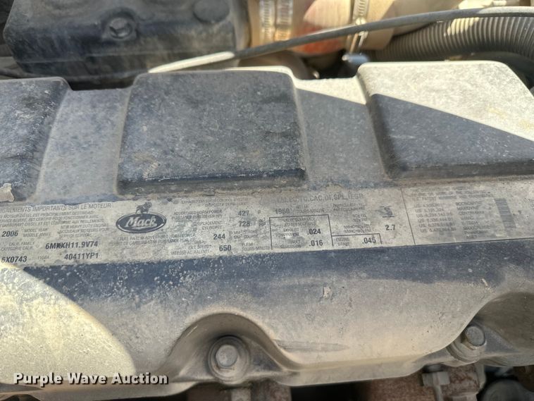 image for item EW1998 2007 Mack CV713 dump truck
