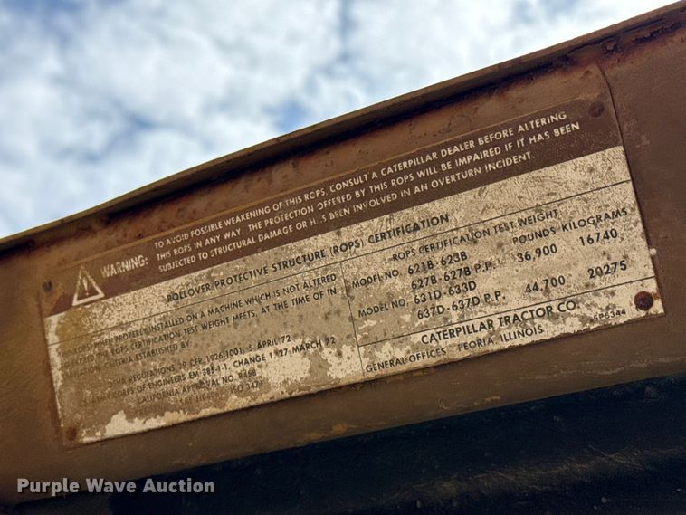 image for item EW4493 1978 Caterpillar 637D water wagon