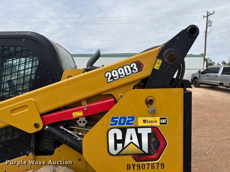 image for item EW4495 2022 Caterpillar 299D3 tracked skid steer loader