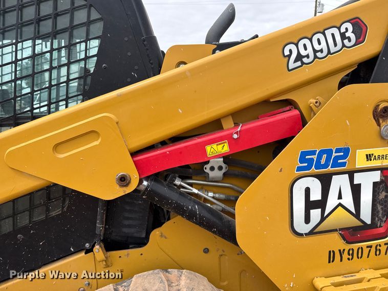 image for item EW4495 2022 Caterpillar 299D3 tracked skid steer loader