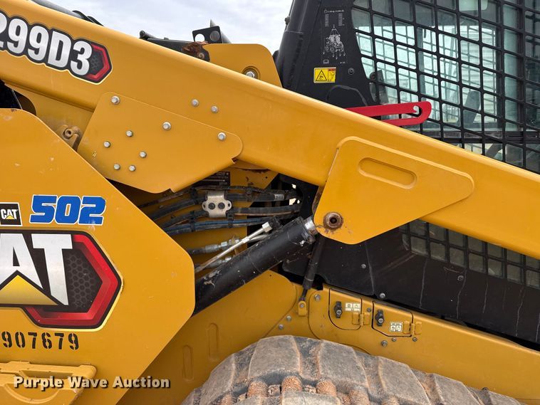 image for item EW4495 2022 Caterpillar 299D3 tracked skid steer loader