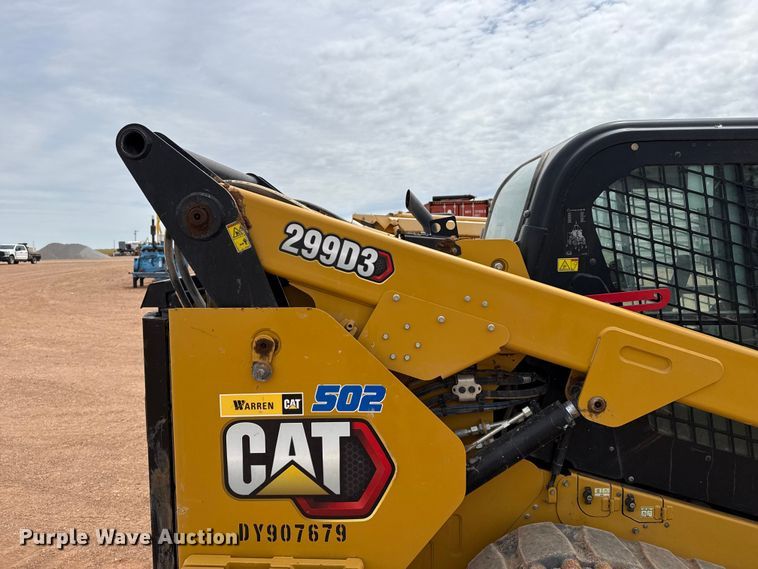 image for item EW4495 2022 Caterpillar 299D3 tracked skid steer loader
