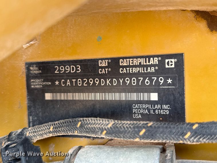 image for item EW4495 2022 Caterpillar 299D3 tracked skid steer loader