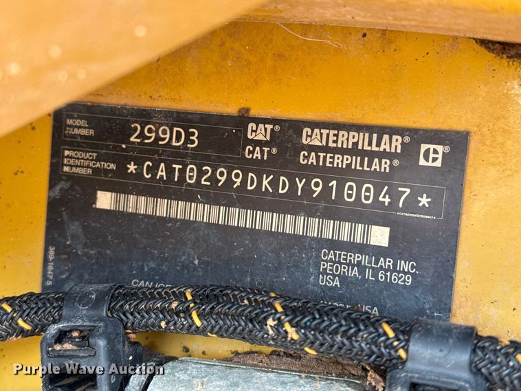 image for item EW4496 2023 Caterpillar 299D3 tracked skid steer loader