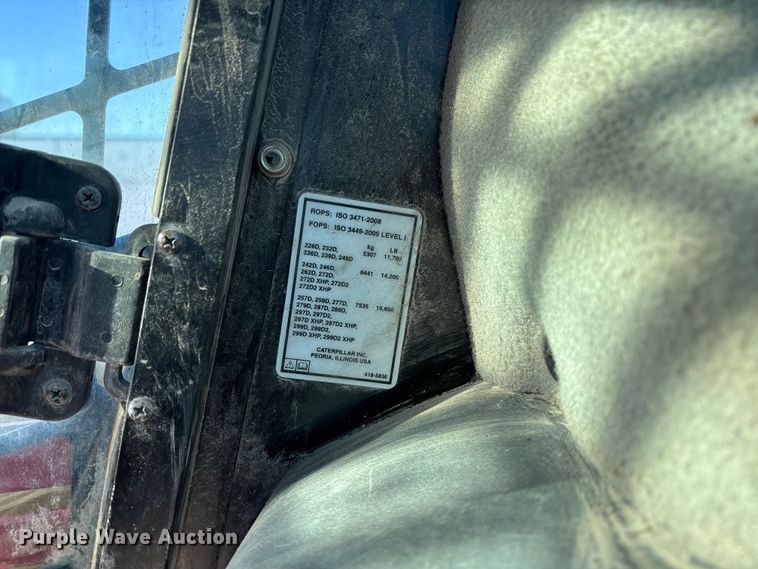 image for item FB3461 2019 Caterpillar 262D skid steer loader
