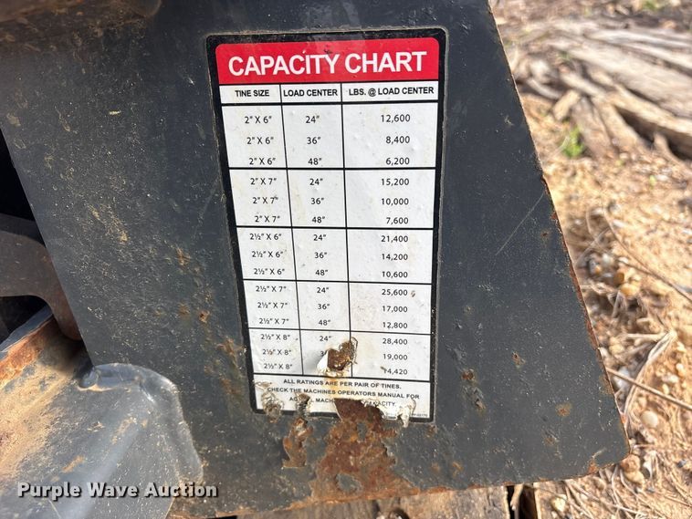 image for item FB8124 AMI Attachments B0500 grapple forks