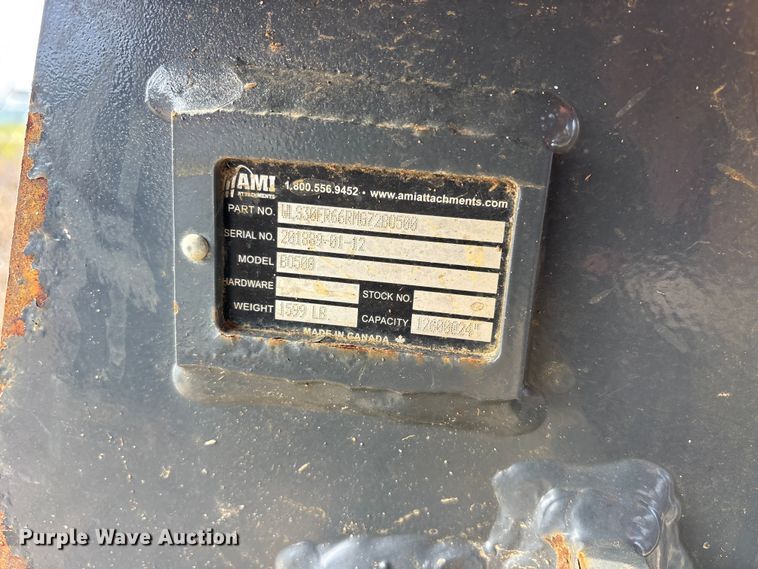 image for item FB8124 AMI Attachments B0500 grapple forks