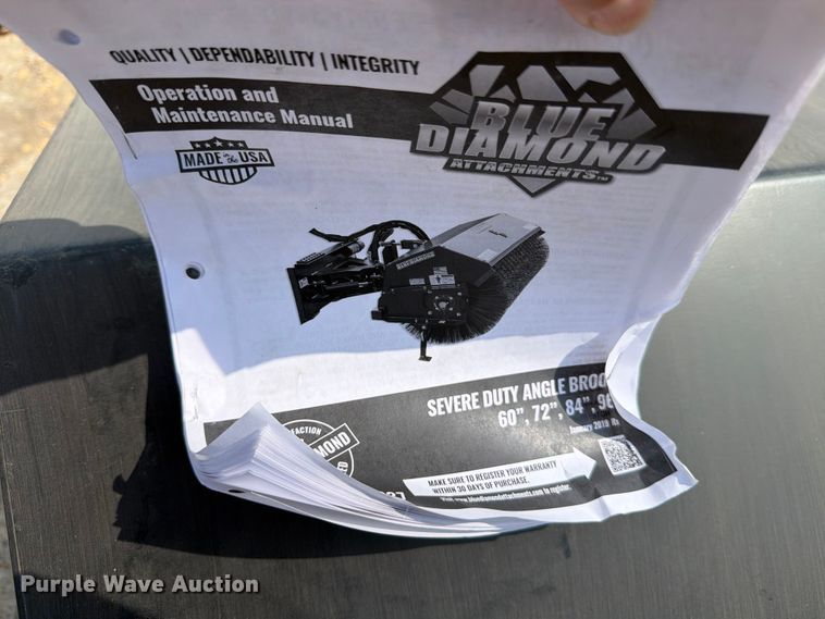 image for item FB8134 Blue Diamond 116420 skid steer broom
