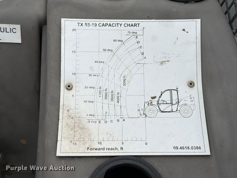 image for item FB8142 2005 Terex TX 55-19 telehandler