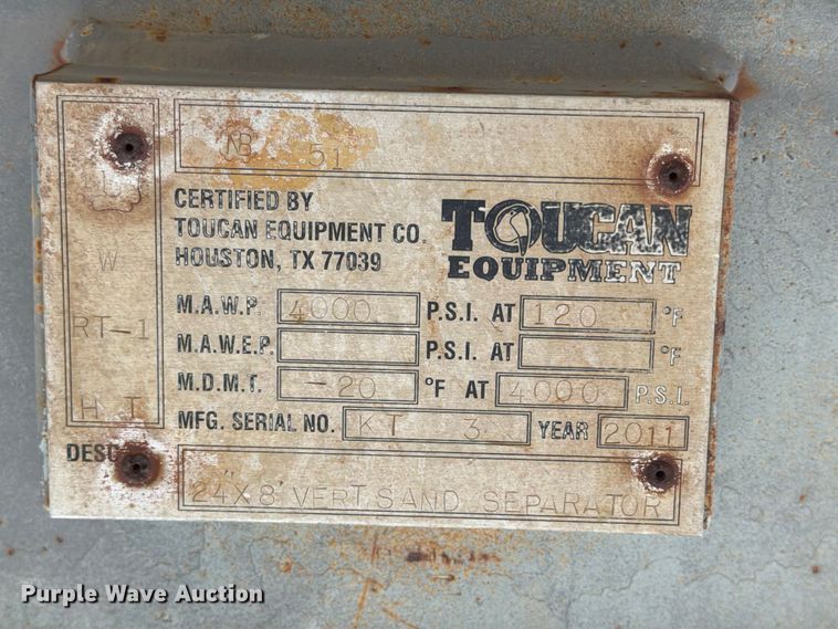 image for item FB8146 2011 Toucan Equipment well sand separator