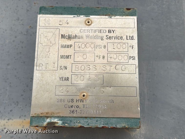 image for item FB8150 2013 McMahan Welding well sand separator