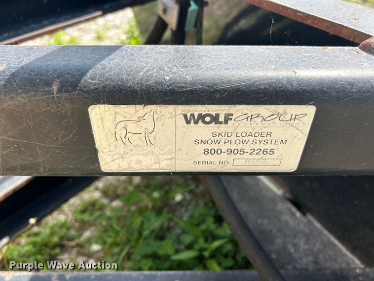 image for item FC2548 Wolf Group Snow Wolf skid steer snow plow