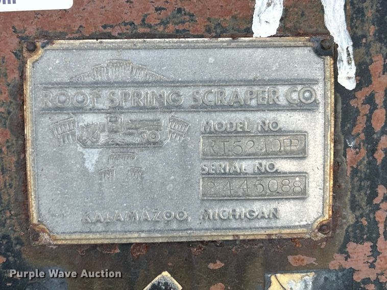 image for item FC2572 Root Spring Scraper RT5210PR 10' W snow plow