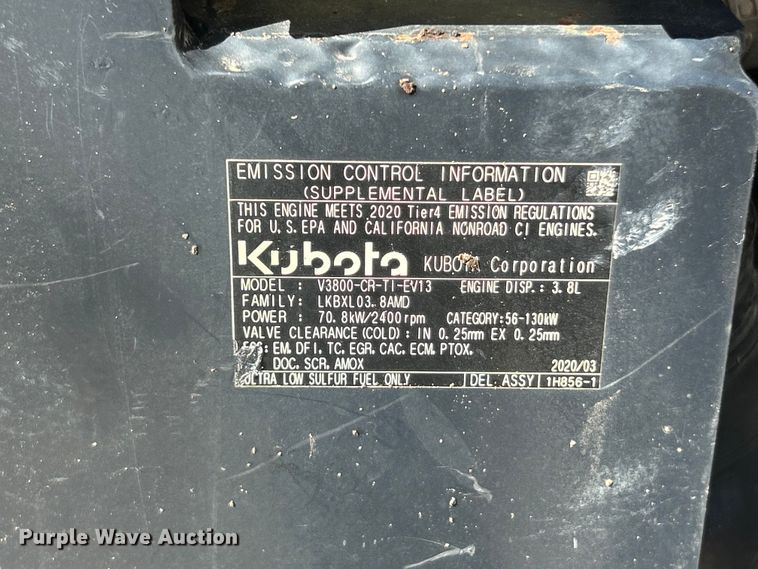 image for item FC2607 2020 Kubota SVL95-2S tracked skid steer loader