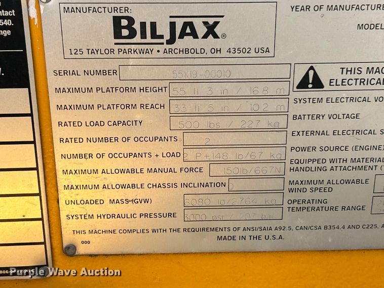 image for item FC5468 2019 Haulotte 55XA boom lift