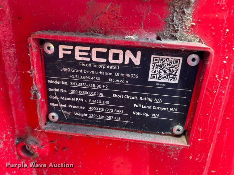 image for item FC5483 Fecon Stumpex SHX33SS-75R-30-H2 skid steer stump grinder