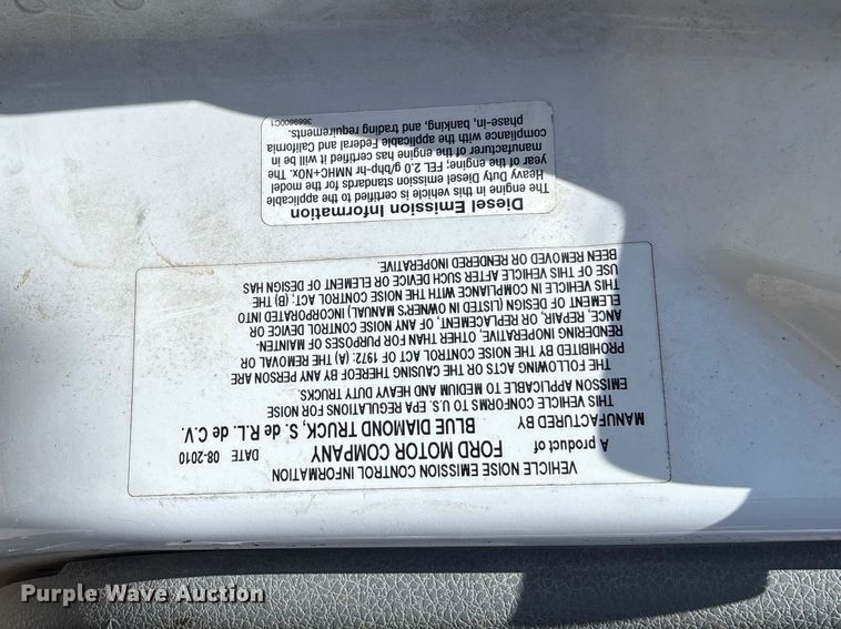 image for item FC5580 2011 Ford F750 Super Duty XL dump truck