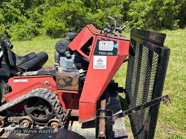 image for item FC5677 Toro TRX-26 trencher with trailer