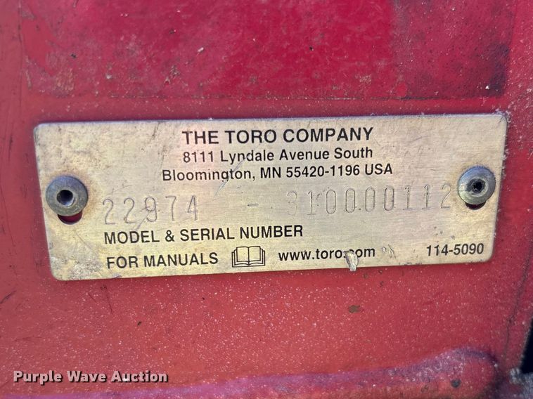image for item FC5677 Toro TRX-26 trencher with trailer