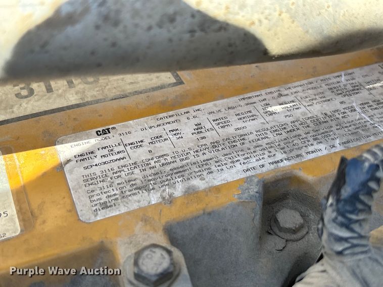 image for item FC5715 1996 Chevrolet C7 dump truck