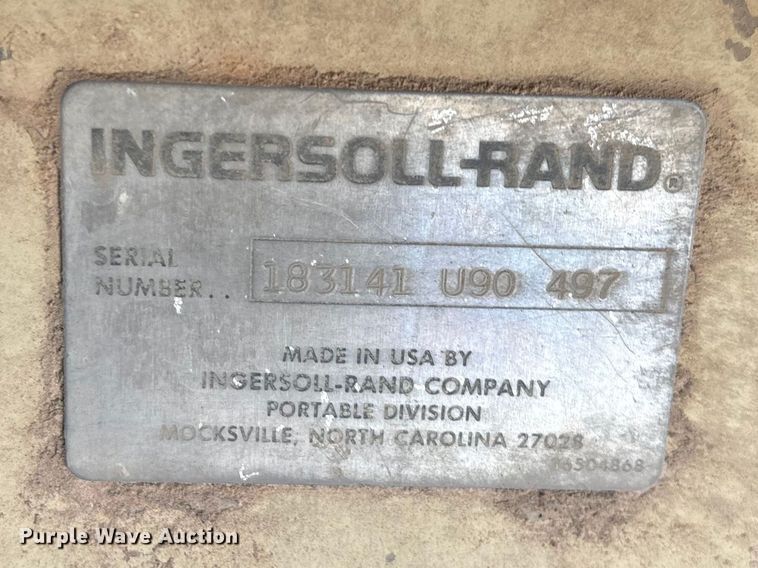 image for item FG0317 Ingersoll Rand 825 air compressor