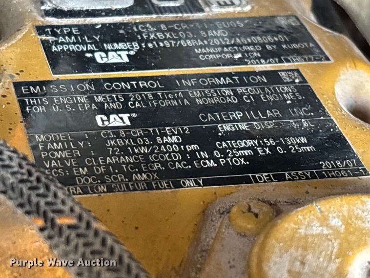 image for item FG0320 2019 Caterpillar 299D2 tracked skid steer loader