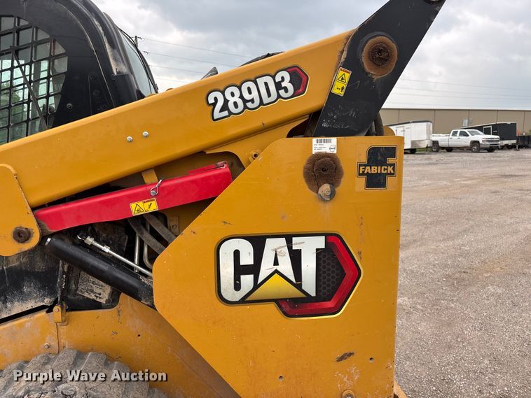 image for item FG0321 2020 Caterpillar 289D3 tracked skid steer loader