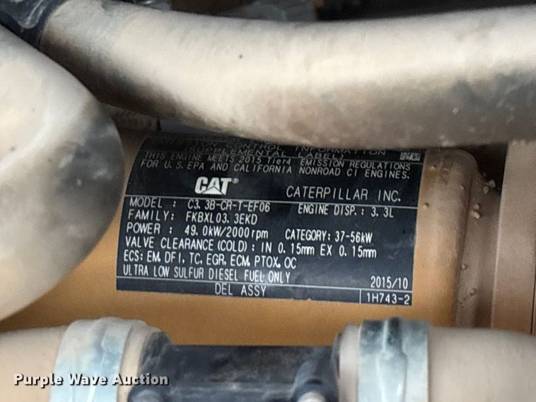 image for item FG0331 2016 Caterpillar 308E2 CR excavator