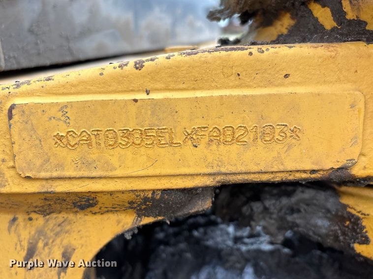 image for item FG0332 2013 Caterpillar 305E CR mini excavator