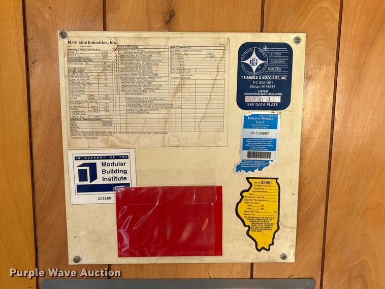 image for item FG2968 2001 Mark Line 4-1040 office trailer