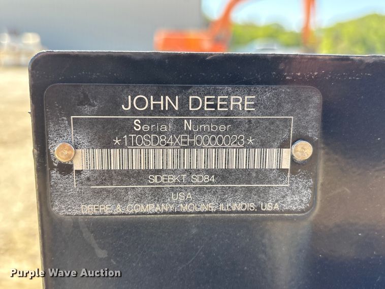 image for item FG2985 John Deere SD84 skid steer side discharge bucket
