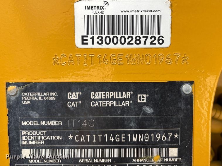image for item FH7084 2002 Caterpillar IT14G wheel loader