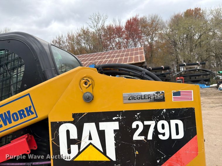 image for item FK0145 2019 Caterpillar 279D tracked skid steer loader