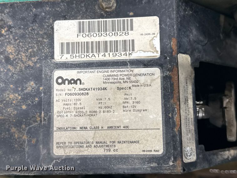 image for item ND9471 (3) Cummins Onan Commercial QD generators
