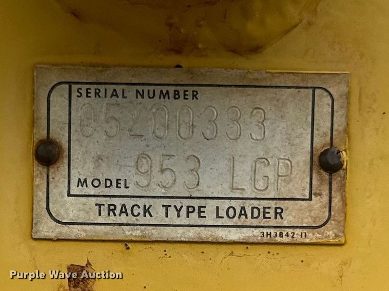 image for item OE9550 1983 Caterpillar 953 LGP track loader