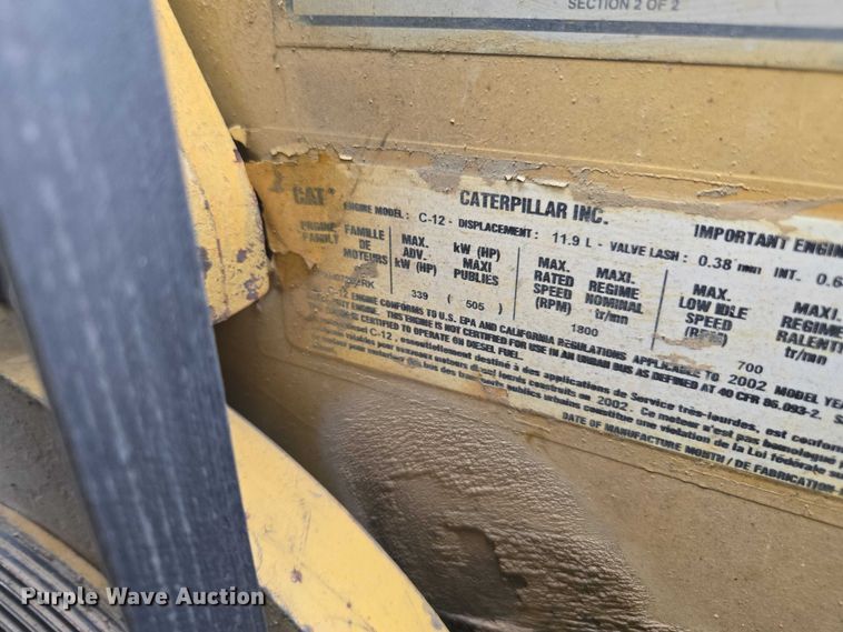 image for item YA2656 2009 Peterbilt 365 dump truck