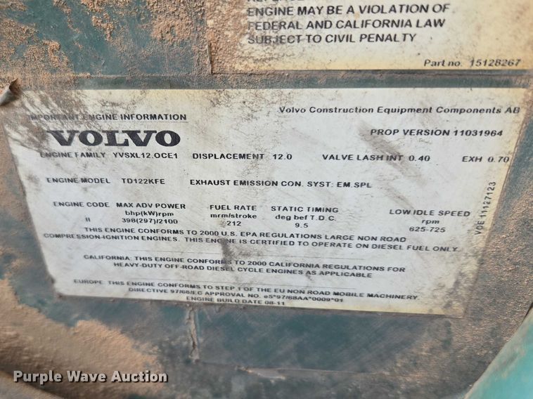 image for item YA2770 2000 Volvo A40 articulated haul truck