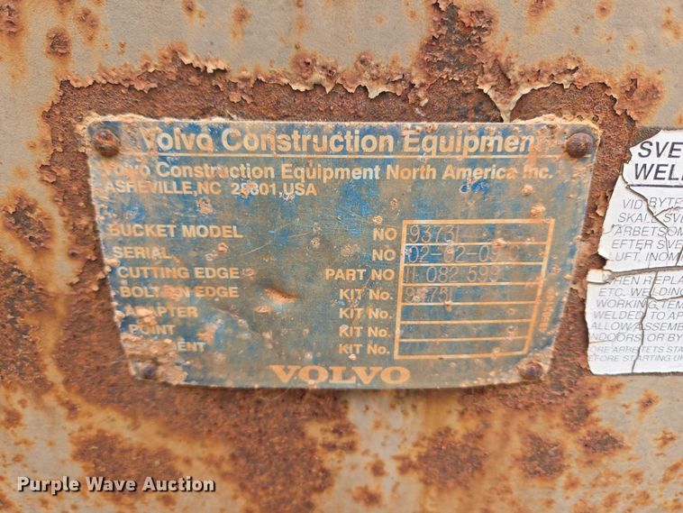 image for item YA2778 2009 Volvo L180F wheel loader