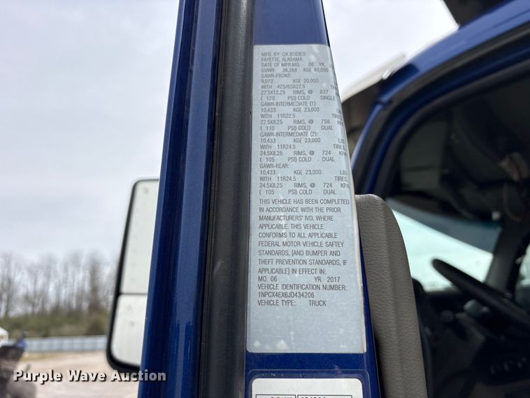 image for item YA2873 2018 Peterbilt 567 dump truck