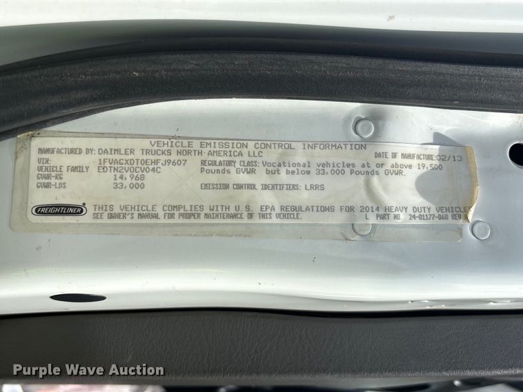 image for item YA3093 2014 Freightliner Business Class M2 cable placer bucket truck