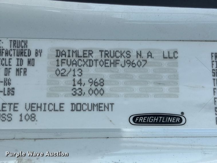 image for item YA3093 2014 Freightliner Business Class M2 cable placer bucket truck