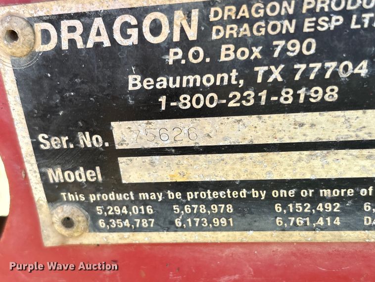 image for item YA3170 Dragon Products frac tank trailer